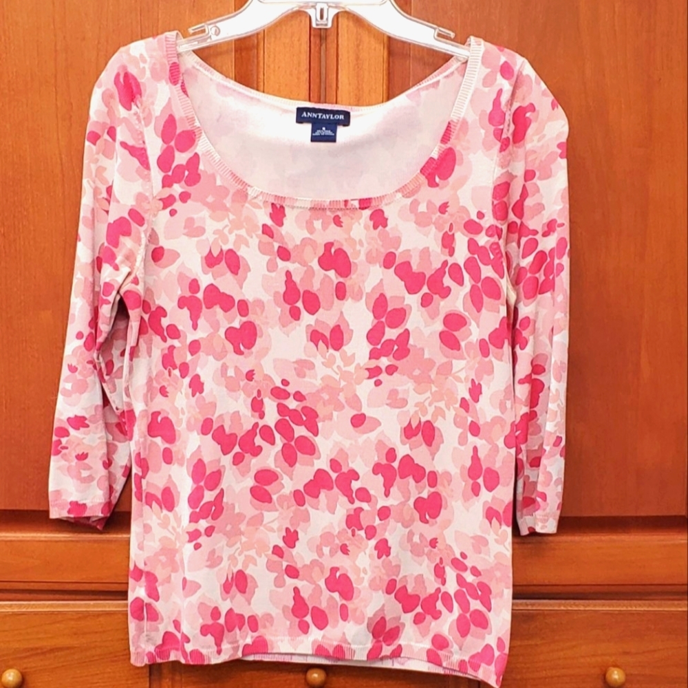 Ann Taylor Silk Blend Sweater, Size S